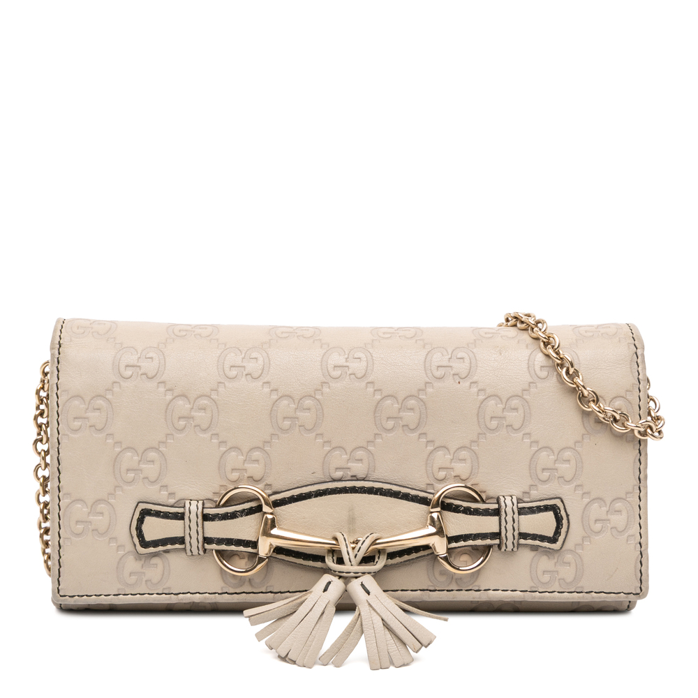 Pre-Loved Gucci Guccissima Emily Wallet On Chain